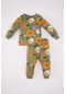 Defacto Erkek Bebek Desenli Uzun Kollu Pijama Takımı B8781a524spkh461