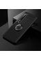 Kilifone - Xiaomi Uyumlu Mi 10 - Kılıf Yüzüklü Auto Focus Ravel Karbon Silikon Kapak - Siyah