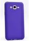 Kilifone - Samsung Uyumlu Galaxy J7 - Kılıf Mat Renkli Esnek Premier Silikon Kapak - Mor