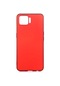 Tecno - Oppo A73 - Kılıf Mat Renkli Esnek Premier Silikon Kapak - Kırmızı