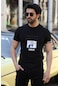 Weyeze Patch Detaylı Baskılı T-shirt Ab-y06094wyz- Siyah
