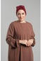 Bordo Pratik Hazır Geçmeli Fiyonklu Bone Sandy Çift Taraflı Çapraz 3007b 16 Bordo