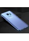 Kilifone - Samsung Uyumlu Galaxy J6 - Kılıf Dört Köşesi Renkli Arkası Şefaf Lazer Silikon Kapak - Mavi