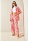 Xhan Pembe Desenli & Dokulu Kimono Takım 5yxk8-48452-20