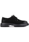 Shoetyle - Siyah Süet Deri Bağcıklı Erkek Klasik Ayakkabı 250-451-880-siyah