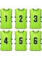 Skycıty 6 Lı Yetişkin Futbol Antrenman Seti - Hızlı Kuruyan Numaralı Spor Yelekleri, Takım Formaları Ve Gençlik Önlükleri Çok Renkli