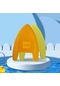 Eva Yüzme Yüzen Tahta Çocuk Yüzme Uygulama Yardımcıları Turuncu Sarı