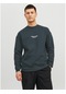 Jack&jones Vesterbro Erkek Gri Bisiklet Yaka Sweatshirt 12241694-FRT