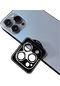 Noktaks - iPhone Uyumlu 13 Pro - Kamera Lens Koruyucu Cl-09 - Gümüş