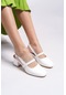 Riccon Linnorel Kadın Topuklu Ayakkabı 0012109beyaz Cilt-beyaz Cilt