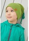 Erkek Bebek Çocuk Şapka Bere El Yapımı Rahat Cilt Dostu %100 Pamuklu Kaşkorse-7167 - Yeşil