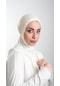 Krem Pratik Hazır Geçmeli Tesettür Bone Sandy Kumaş Spor Hijab 2113 40