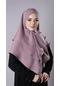 Violet Pratik Hazır Geçmeli Tesettür Eşarp Pamuk Caz Kumaş Çift Katlı Çapraz Hijab 2304 21