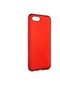 Tecno - Realme C2 - Kılıf Mat Renkli Esnek Premier Silikon Kapak - Kırmızı