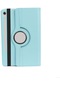 Noktaks - Samsung Galaxy Uyumlu Tab S9 - Kılıf 360 Dönebilen Stand Olabilen Koruyucu Tablet Kılıfı - Mavi