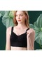 Büyük Boy Kadın Minimizer Sutyen Ultra Ince Iç Çamaşırı Kablosuz Sütyen Ayarı Dantel Iç Çamaşırı Toplanan Push Up Bralette Siyah
