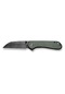 Civivi Elementum Flipper & Thumb Stud Knife Green Micarta Handle Damascus Çakı Yeşil