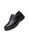 Ikkb Sonbahar Moda Bağcıklı Nefes Alabilen Ve Rahat Gündelik Erkek Ayakkabısı Siyah