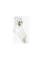 Koton Ağaç Desenli Soket Çorap Ekru 3wak80458aa 3WAK80458AA010