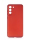 Ekılıf - Samsung Galaxy S21 Fe Uyumlu - Kılıf Mat Soft Premier Silikon Kapak - Kırmızı