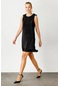 Ekol Sıfır Yaka Kolsuz Siyah Kadın Elbise 24ekl04082