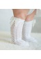Gri Çocuk Kız Kraliyet Tarzı Yay Diz Yüksek Fishnet Çorap. Tüp Çorap Bebek Yürümeye Başlayan Ilmek. Çocuk Çorap Sox 0-6y Oymak