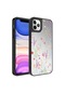 Noktaks - iPhone Uyumlu 11 Pro Max - Kılıf Aynalı Desenli Kamera Korumalı Parlak Mirror Kapak - Dallar