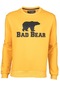 Bad Bear Crewneck Erkek Sarı Baskılı Sweatshirt