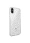 Tecno - İphone Uyumlu İphone X - Kılıf Koruyucu Prizmatik Görünümlü Buzz Kapak - Beyaz