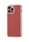 Noktaks - iPhone Uyumlu 13 Pro Max - Kılıf Parlak Renkli Bark Silikon Kapak - Kahverengi