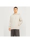 Jack & Jones Bluarchie Erkek Krem Sweatshirt 12216335-mbm Krem