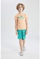 Defacto Erkek Çocuk Baskılı Kısa Kollu Şortlu Pijama Takımı A3817a824smog57
