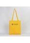 Harvard University Logo Text Sarı Gabardin Bez Çanta