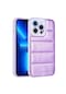 Noktaks - iPhone Uyumlu 12 Pro Max - Kılıf Kamera Korumalı Renkli Parlak Seksek Kapak - Mor
