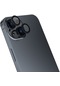 Noktaks - iPhone Uyumlu 15 Plus - Kamera Lens Koruyucu Cl-13 - Siyah