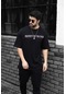 Weyeze Hidden Baskılı Oversize T-shirt Ac-y36009lns- Siyah