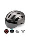 Honmex Bisiklet Kaskı Bisiklet Kaskı Yol Kaskı Gözlük Ve Arka Lambası Ce, Cpsc Sertifikalı Titanyum Koyu Gri