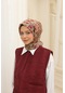 Silk Home Soft Eşarp 73078-19 Vişne Çürüğü, Sisli Yeşil, Gri, Sarı