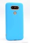 Kilifone - Lg Uyumlu G5 - Kılıf Mat Renkli Esnek Premier Silikon Kapak - Mavi