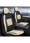 Volvo Xc70 Uyumlu Oto Koltuk Kılıfı Kapitone Alpine Bej Siyah