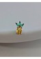 Ananas Model Kıkırdak Piercing Tragus Helix Silver Gümüş Renk Küpe Silver