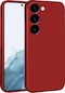 Ekılıf - Samsung Galaxy S23 Uyumlu Kılıf Mat Soft Premier Silikon Kapak - Kırmızı