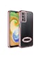 Kilifone - Samsung Uyumlu Galaxy A24 - Kılıf Kamera Korumalı Tatlı Sert Omega Kapak - Rose Gold