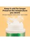 Wondernest Yok Yeşil Yalıtımlı Bisiklet Su Şişesi 670ml Sıkma Sertifikalı Rockbros Pp5+silikon İçermez Fda Bt65-1 Bpa Free Bardak - Au Yeşil