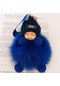 Mavi Moda Güzellik Bayan Güzel Kız Çanta Kolye Peluş Bebek Araba Anahtarlık Kolye