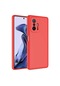 Noktaks - Xiaomi Uyumlu Xiaomi Mi 11t 5g - Kılıf İçi Kadife Koruyucu Mara Lansman Kapak - Kırmızı