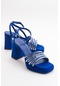 Nove Sax Mavi Kadın Topuklu Ayakkabı