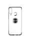 Kilifone - Huawei Uyumlu Y6p - Kılıf Yüzüklü Kenarları Renkli Arkası Şeffaf Gess Silikon - Siyah