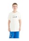 Tommy Life Ekru Baskı Detaylı O Yaka Standart Kalıp Erkek Çocuk T-shirt - 11117 Ekru
