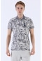 Maraton Sportswear Regular Erkek Polo Yaka Kısa Kol Beach Ekru T-Shirt 20604-Ekru